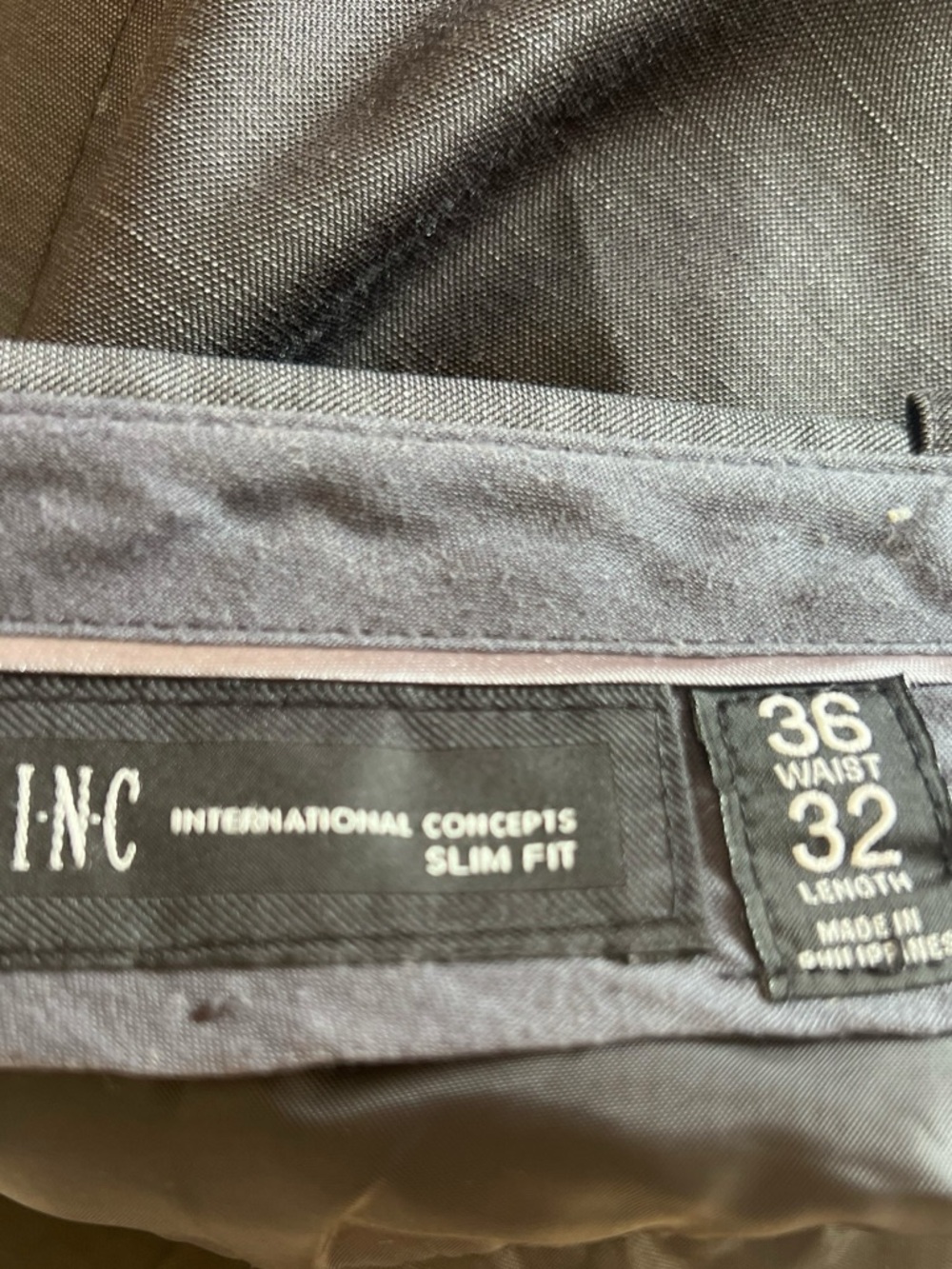 Inc Concepts Men's Classic Black Dress Pants - Tailored Fit - Picture 3 of 3